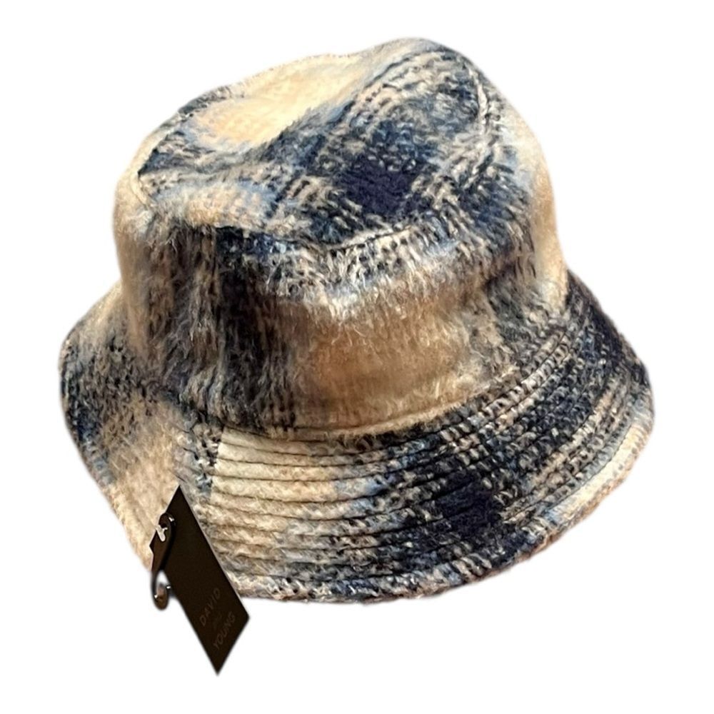 David & Young Brushed Plaid Bucket Hat – NWT – One Size